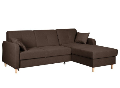 Design Ecksofa Schlafsofa Bettfunktion Couch Leder Textil Polster Sofas Kasten